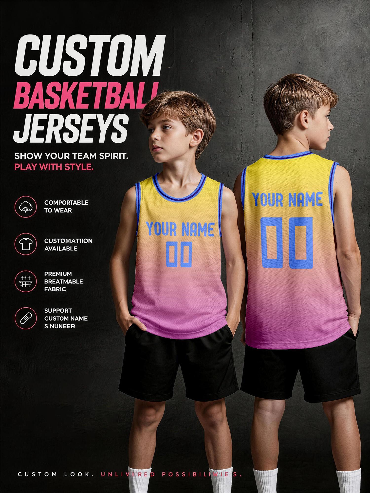 Embellish Knit - Ensemble de maillots de basketball personnalisés