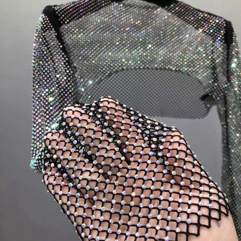 Crystal Mesh Fabric - Ruban de maille de biscuits de